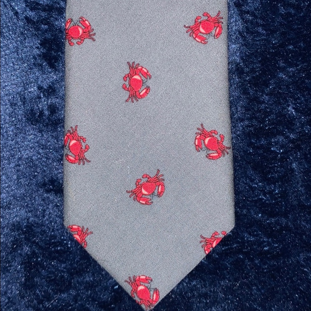 Casual Tie- Crab 🦀 Print - Picture 2 of 3